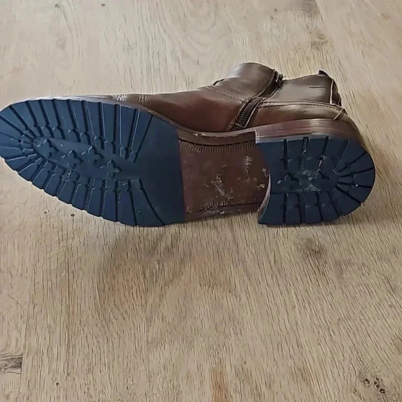 Johnston & Murphy Collection Zip Up Brown Knox Boots Size 13 - Picture 5 of 8